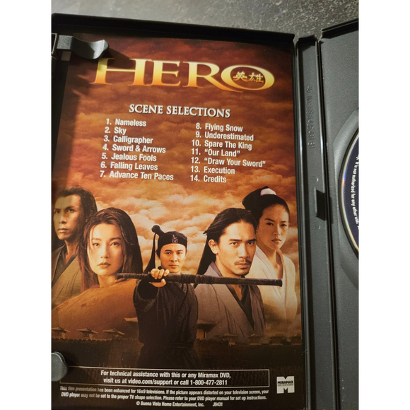 4 for $16 | Hero DVD Miramax Action Movie Pre-Owned - Picture 5 of 6